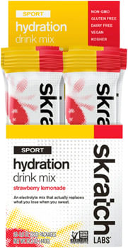 Skratch Labs Hydration Sport Drink Mix - Strawberry Lemonade, Box of 20