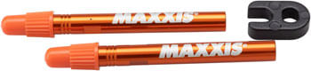 Maxxis MVS Tubeless Valves - Presta, 60mm, Pair, Orange
