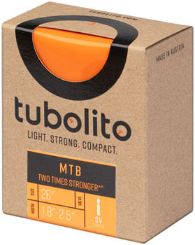 Tubolito Tubo MTB Tube - 26 x 1.8-2.5", 42mm Presta Valve, Orange