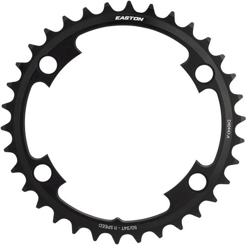 Easton Asymmetric Chainring: 4-Bolt, 11-Speed, 34t, Black