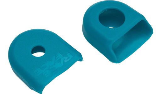 RaceFace Crank Boots: For Carbon Cranks, 2-Pack Turquoise
