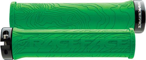 RaceFace Half Nelson Grips - Green, Lock-On