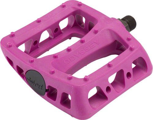 Odyssey Twisted PC Pedals - Platform, Composite/Plastic, 9/16", Purple