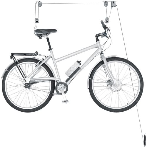 Delta Deluxe Ceiling Hoist Bike Storage Rack  -  1-Bike, Utility Straps Included