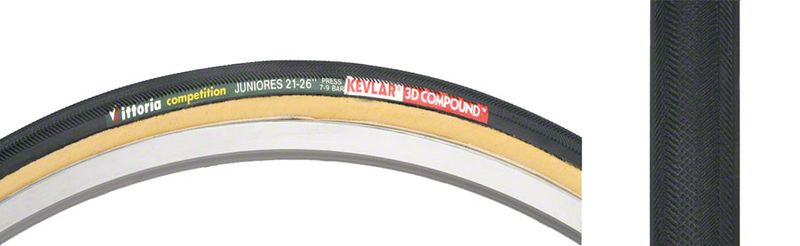 Vittoria-Juniores-Tire---650c-x-21-Tubular-Folding-Black-Tan-220tpi-TR3516-5