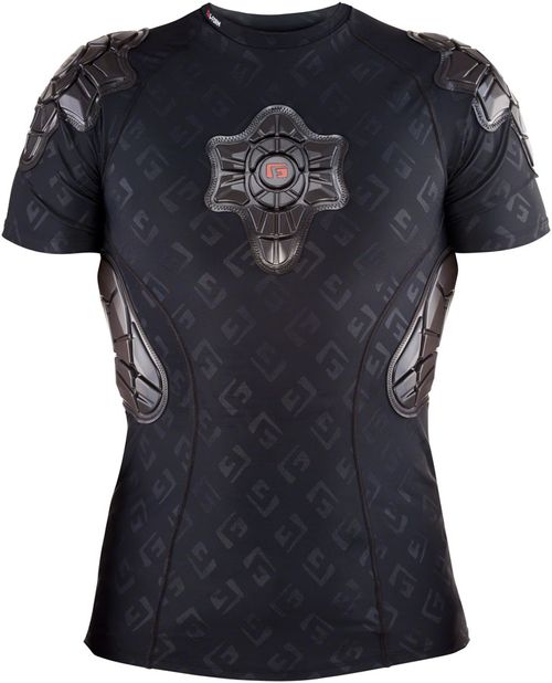 G-Form Pro-X Short Sleeve Shirt: Black/Embossed G, SM