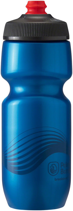 Polar Bottles Breakaway Wave Water Bottle - 24oz, Deep Blue/Charcoal