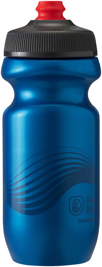 Polar Bottles Breakaway Wave Water Bottle 20oz Deep Blue/Charcoal 