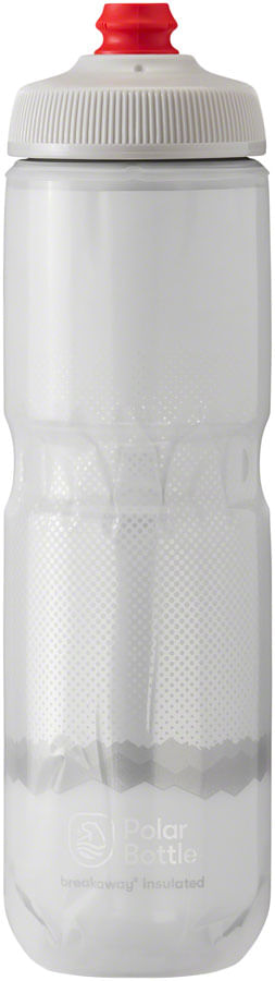 Polar Bottles Breakaway Ridge Insulated Water Bottle - 24oz, White/Silver