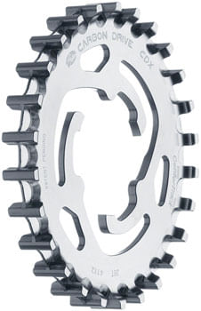 Gates Carbon Drive CDX CenterTrack 3-Lobe SureFit™ Rear Sprocket - 26t, Shimano/SRAM 3-Lobe, Silver