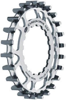 Gates Carbon Drive CDX CenterTrack Front Sprocket  - 24t, For Bosch GEN 2, Silver