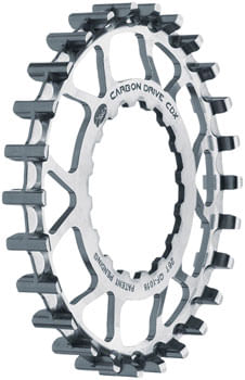 Gates Carbon Drive CDX CenterTrack Front Sprocket  - 26t, For Bosch GEN 2, Silver