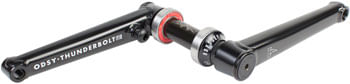 Odyssey Thunderbolt Crankset - 165mm, Left Hand Drive, Rust Proof Black