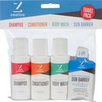 Zealios-Swim-and-Sport-Travel-Pack--2oz-Swim-Body-Wash-2oz-Shampoo-2oz-Conditioner-3-x-10ml-Sun-Barrier-TA1210