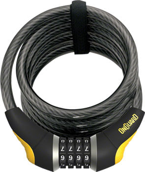 OnGuard-Doberman-Combo-Cable-Lock--6--x-12mm-Gray-Black-Yellow-LK8031