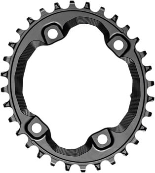 absoluteBLACK-Oval-96-BCD-Chainring-for-Shimano-XT-M8000---32t-96-Shimano-Asymmetric-BCD-4-Bolt-Narrow-Wide-Black-CR0227