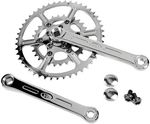Velo-Orange-New-Rando-Crankset---165mm-8-9-10-Speed-46-30t-50-4-BCD-Square-Taper-JIS-Spindle-Interface-Polished-Stainless-CK1710