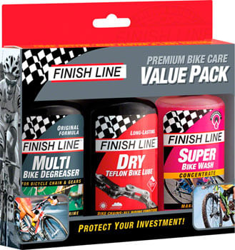 Finish-Line-Bike-Care-Value-Pack-Includes-DRY-Chain-Lubricant-EcoTech-Degreaser-and-Super-Bike-Wash-Cleaner-LU2505