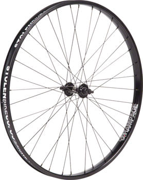 Stolen Rampage Front Wheel - 26", 3/8" x 100mm, Rim Brake, Black, Clincher