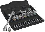 Wera-8100-SA-8-Zyklop-Metal-Ratchet-Set---1-4--Drive-Metric-Switch-Lever-TL0354