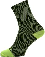 GORE®-C3-Mid-Socks---Neon-Yellow-Black-6-7--Cuff-Fits-Sizes-8-9-5-SK2035