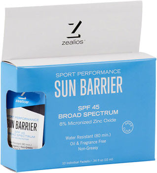Zealios Sun Barrier SPF 45 Sunscreen - 10ml Pocket Packet (Box of 10)