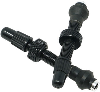 Industry-Nine-No-Clog-Aluminum-Tubeless-Valve-Stems-39mm-Black-Pair-TU0600