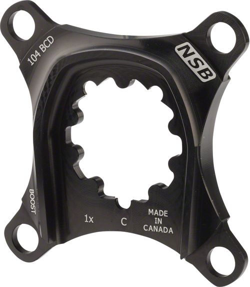 North Shore Billet 1x Spider for SRAM XO Carbon Cranks: 104 BCD Boost Chainline Spacing