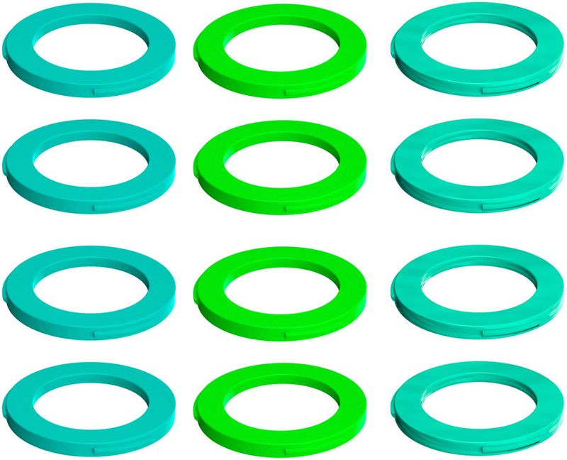 Magura-4-Piston-Caliper-Colored-Cover-Kit-for-one-Caliper-Neon-Green-Cyan-Mint-BR6479-5