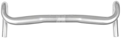 Velo Orange Nouveau Randonneur Handlebar - 31.8, 5 Degree Sweep, 85mm reach, 128mm Drop, 46cm, Silver