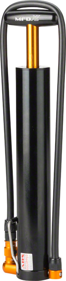 Lezyne MicroDrive XL Large Volume 35psi Handpump with foot peg, Black