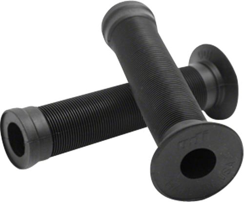 ODI Longneck ST Grips - Black, Flange