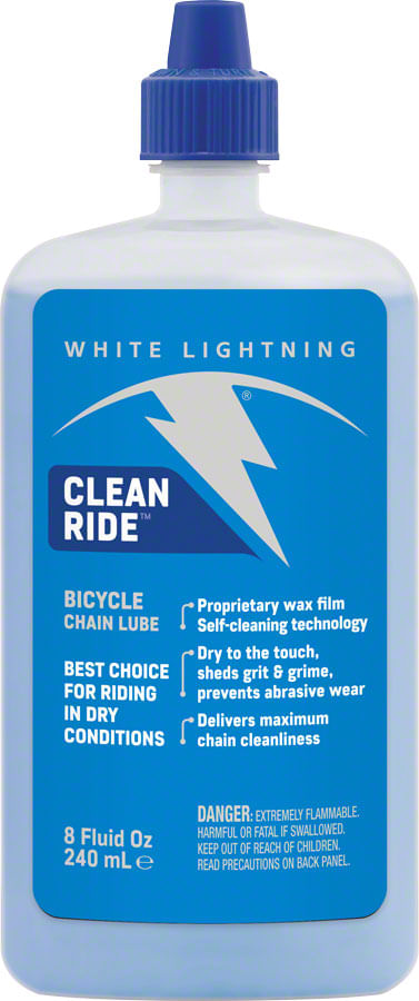 White Lightning Clean Ride Bike Chain Wax Lube - 8oz, Drip