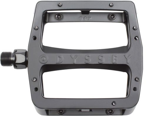 Odyssey Grandstand V2 Pedals - Platform, Aluminum, 9/16", Black