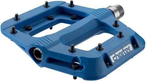 RaceFace Chester Pedals - Platform, Composite, 9/16",Blue, Replaceable Pins
