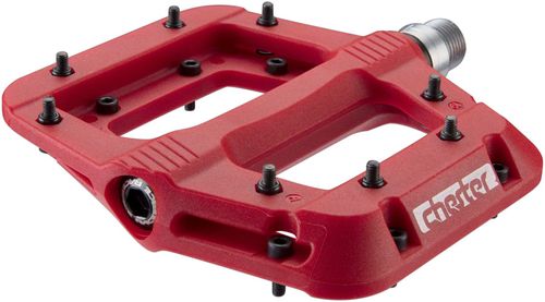 RaceFace Chester Pedals - Platform, Composite, 9/16", Red