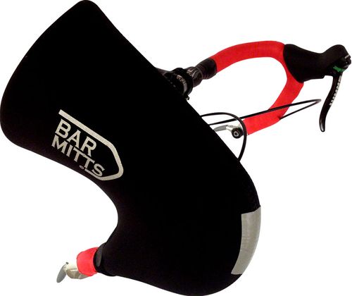 Bar Mitts Bar End Shifter Pogie Handlebar Mittens: One Size, Black