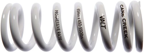 Cane Creek Progressive Rate VALT Lightweight Rear Shock Spring - 65mm x 450-550lbs, White