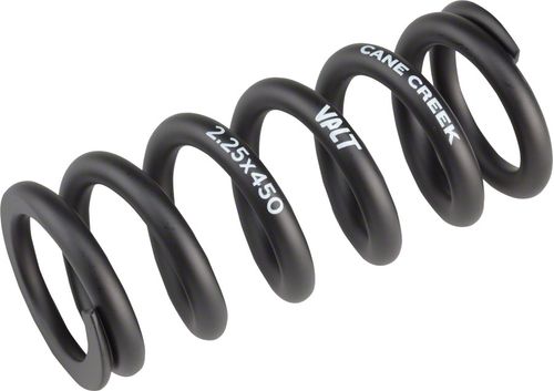 Cane Creek VALT Lightweight Steel Spring for Coil Shock, 2.25"/57mm x 450lbs, Black