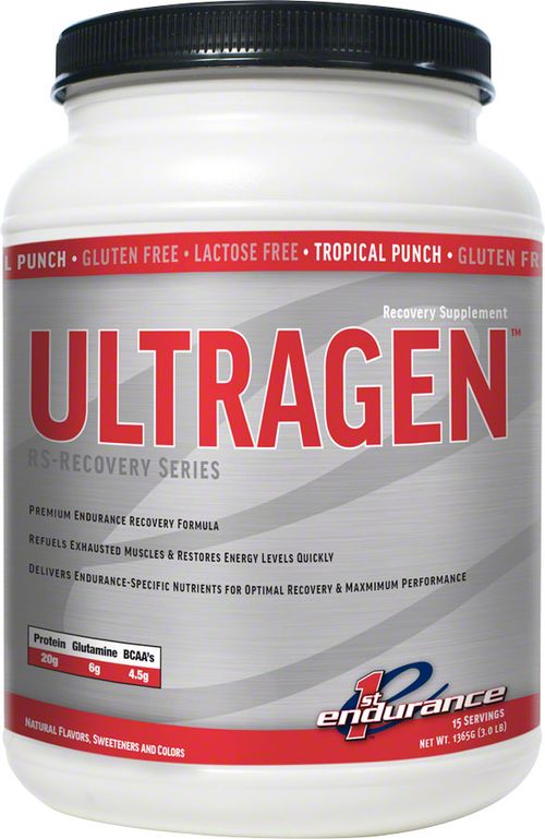First Endurance Ultragen Recovery - Tropical Punch, 15 Servings