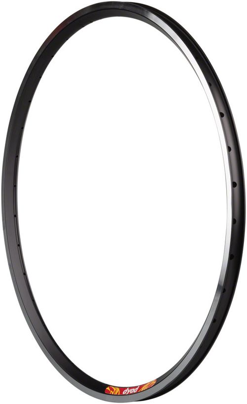 Velocity Dyad Rim - 20", Rim, Black/Silver, 32H, Clincher