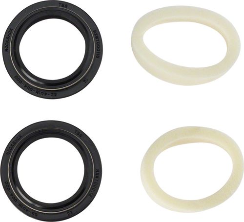 RockShox Dust Seal/Foam Ring: Black Flanged 32mm Seal, 10mm Foam Ring - Revelation A3