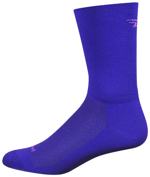 DeFeet Aireator D-Logo Double Cuff Socks - 6", Purple, Small