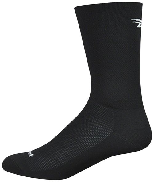 DeFeet Aireator D-Logo Double Cuff Socks - 6", Black, Medium