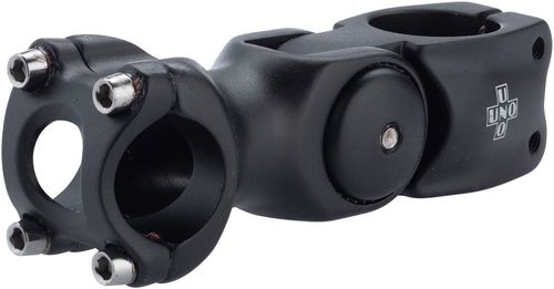 Kalloy 820 Stem - 90mm, 25.4 Clamp, Adjustable, 1 1/8", Aluminum, Black