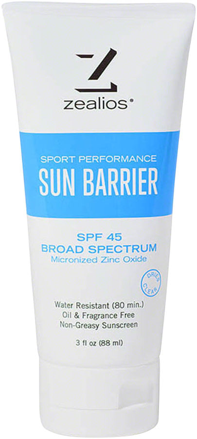 Zealios Sun Barrier SPF 45 Sunscreen: 3oz Tube