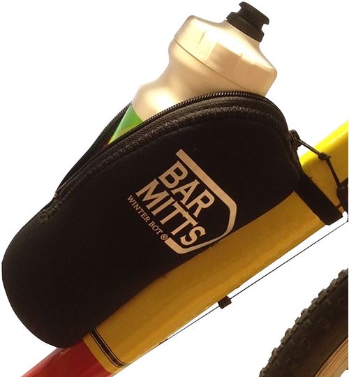 Bar Mitts Winter Bot Pogie Water Bottle Mitten: Black