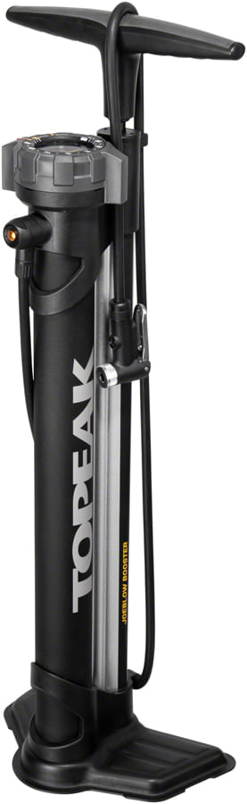 Topeak JoeBlow Booster Floor Pump - 160psi / 11bar, SmartHead DX3, Black/Gray