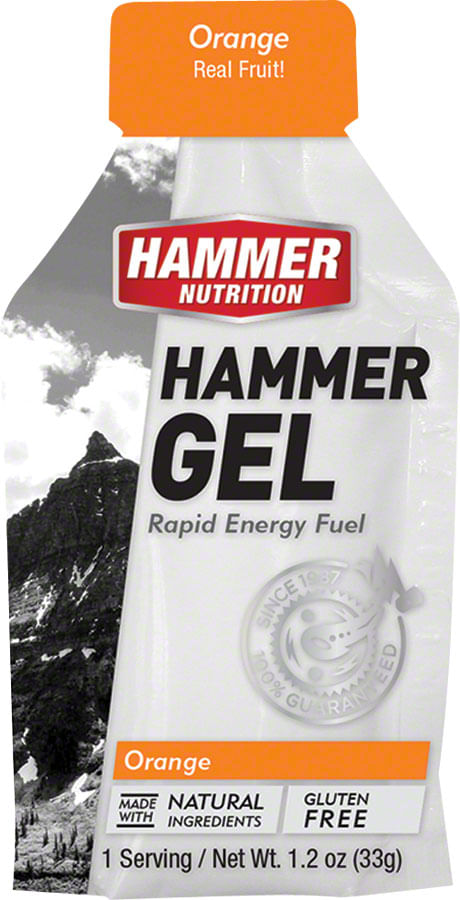 Hammer Gel: Orange, 24 Single Serving Packets