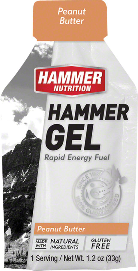 Hammer Gel: Peanut Butter, 24 Single Serving Packets